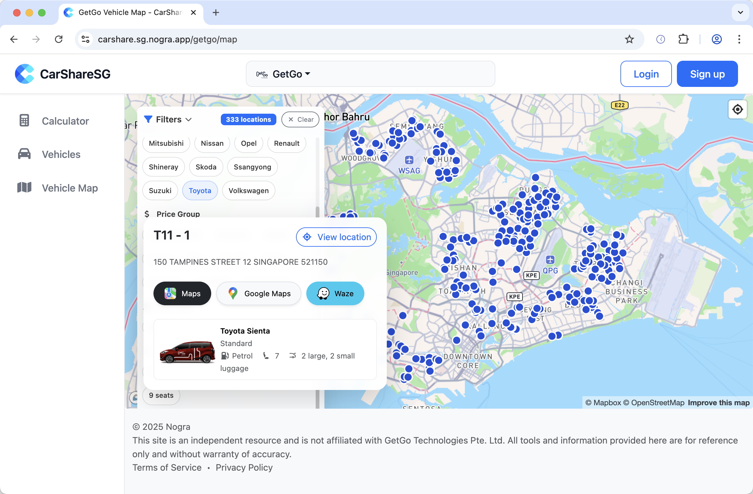 Map Screenshot in Browser